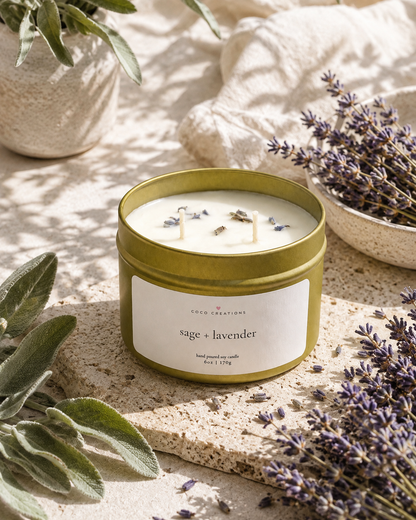 Sage + lavender