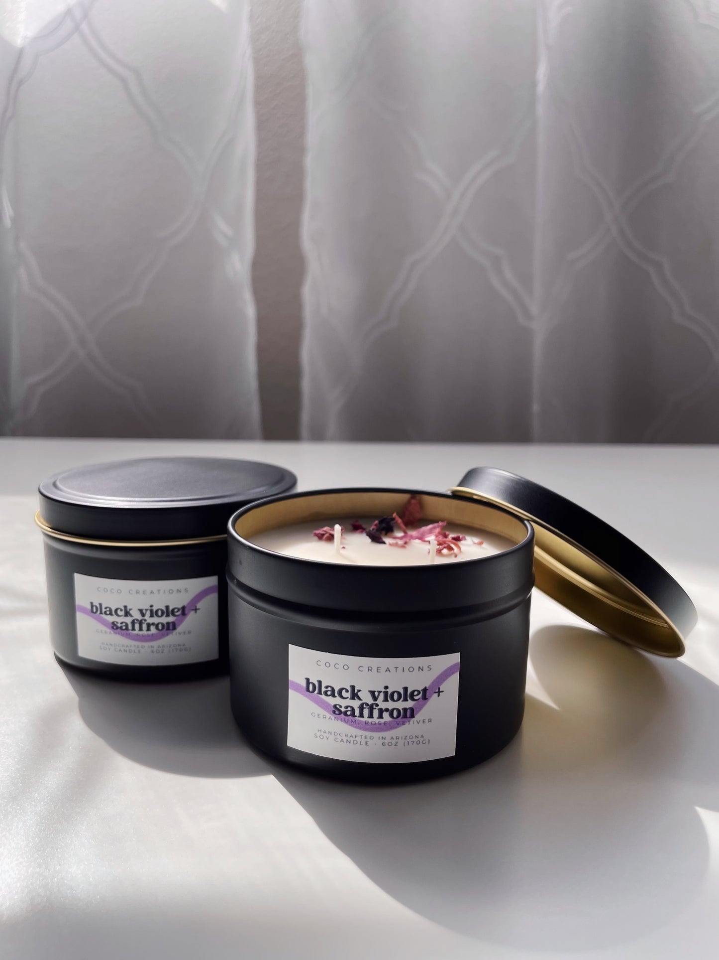 Black Violet + Saffron